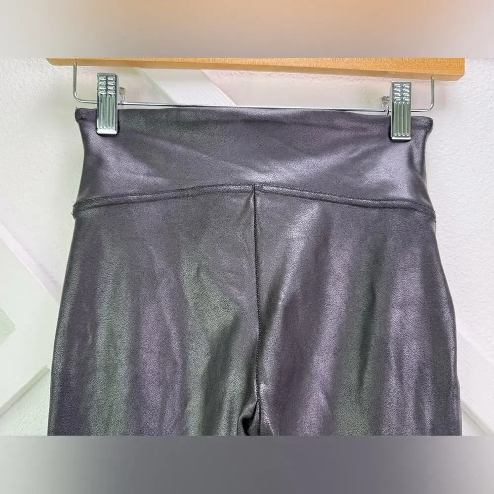 Spanx Faux Leather Leggings Black Size Small